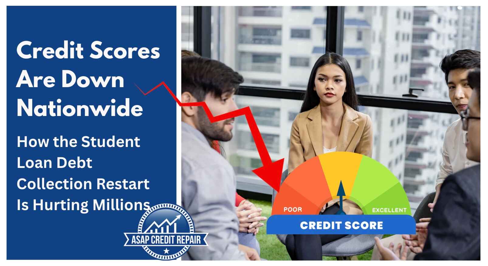 Credit Scores Are Down Nationwide: How the Student Loan Debt Collection Restart Is Hurting Millions