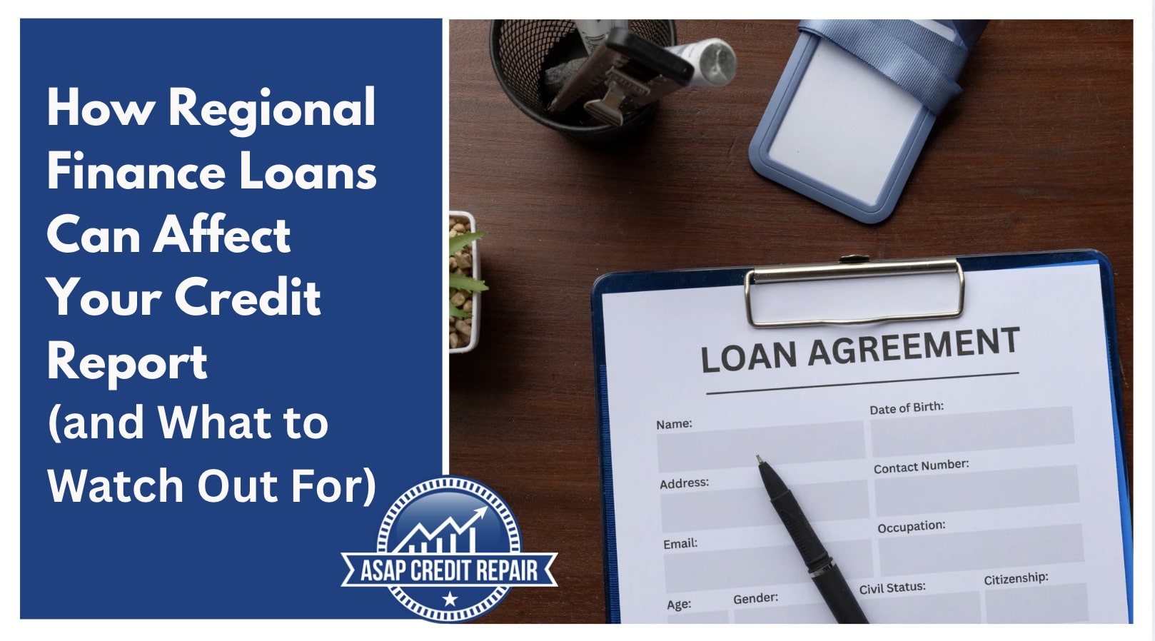 How Regional Finance Loans Can Affect Your Credit Report 