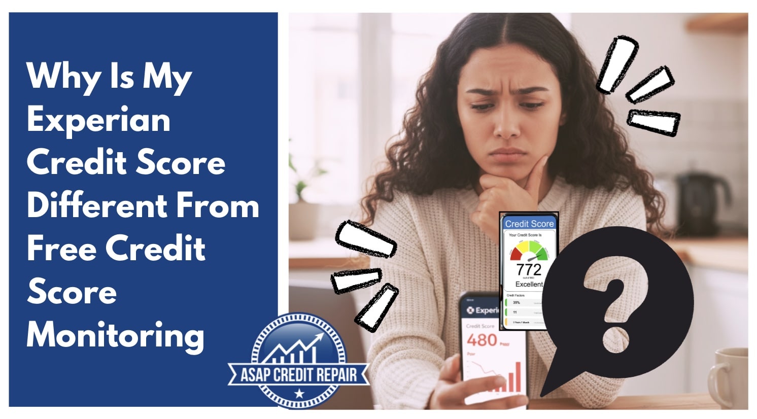 Why Is My Experian Credit Score Different From Free Credit Score Monitoring