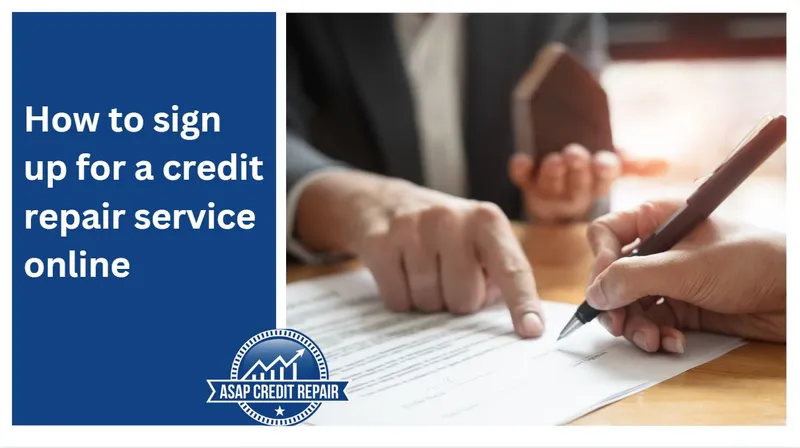 how to sign up for a credit repair service online